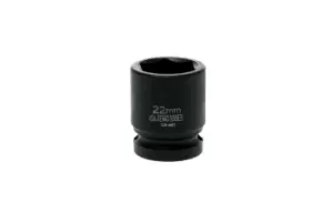 Image of Teng Tools 920522-C 1/2" Drive - 6pt Regular Impact Socket - 22mm (DIN)