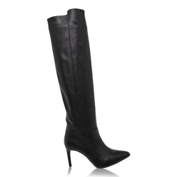 image of Reiss Reiss Zinnia Boot - Black Calf