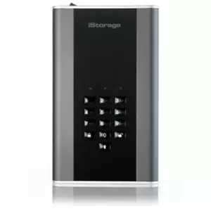 Image of iStorage diskAshur DT2 256-bit 12TB USB 3.1 FIPS Level 3 certified secure encrypted desktop hard drive IS-DT2-256-12000-C-X