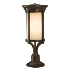 Image of Outdoor IP44 1 Bulb Wall Ground Pedestal Heritage Bronze LED E27 60W