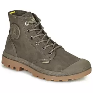 Image of Palladium PAMPA CANVAS womens Mid Boots in Brown,4,5,5.5,6.5,7,8,9,10.5,11