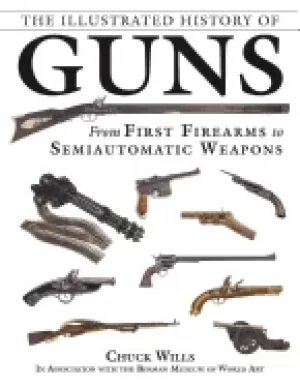 Image of illustrated history of guns from first firearms to semiautomatic weapons