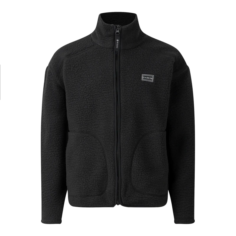 Image of Kids' Full Zip Fleece Dare 2B Zesty II Noir Unisex 3/4 ans