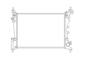 Image of NRF 55340 Engine Cooling Radiator Aluminium Mechanically jointed cooling fins