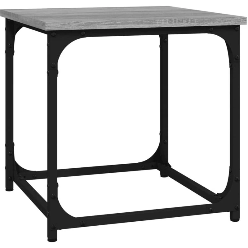 Image of Vidaxl Side Table Grey Sonoma 40X40X40 Cm Engineered Wood, Grey 823290