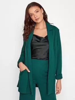 Long Tall Sally Scuba Jacket - Dark Green, Size 14, Women