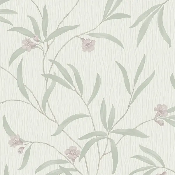 image of Belgravia Decor Tiffany Floral Purple Textured Wallpaper