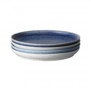 image of Studio Blue 4 Piece Coupe Dinner Plate Set