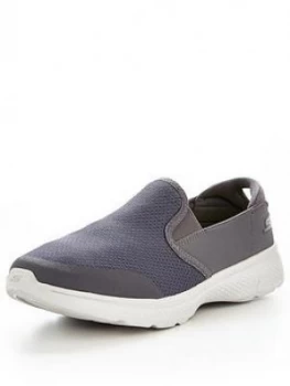 Image of Skechers Go Walk 4 Contain Slip On Trainer Charcoal Size 10 Men