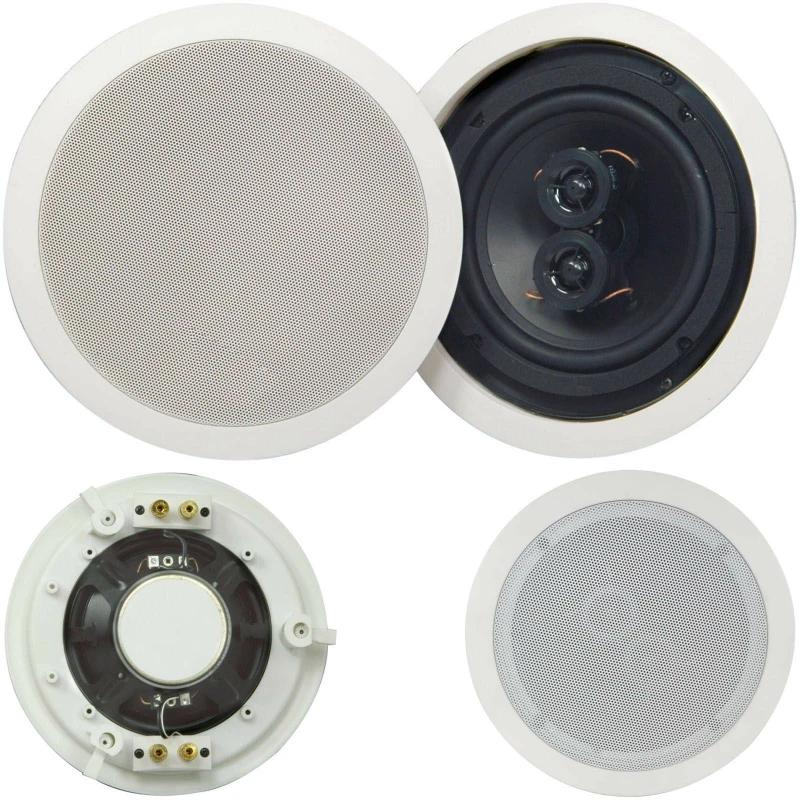 Image of Loops Bluetooth Amplifier & Dual Coil Stereo Ceiling Speaker Kit Compact Home HiFi Amp Multi unisex