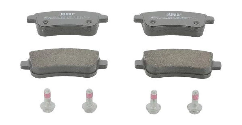 Image of JURID 573286J Brake pad set not prepared for wear warning indicator Brake Pad Set,disc brake (402)