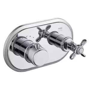 image of Chrome Concealed Thermostatic Shower Valve 1 Outlet - Camden