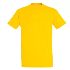 Image of SOLS Mens Imperial Heavyweight Short Sleeve T-Shirt (3XL) (Gold)
