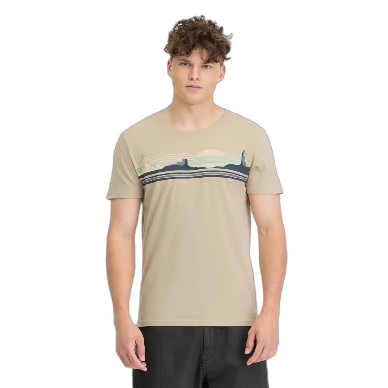 Image of Ragwear T-Shirt Ragwear Horiz Beige Male S
