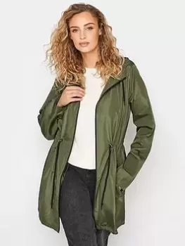 image of Long Tall Sally Pocket Parka - Khaki, Green, Size 10, Women