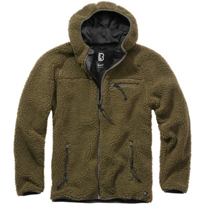 Image of Brandit Teddyfleece Worker Jacket Olive Size Xxx Large