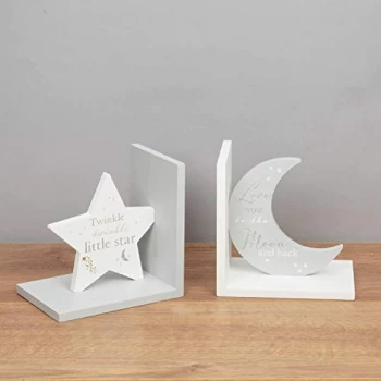 image of Bambino Bookends - Love You to the Moon...Twinkle Twinkle...