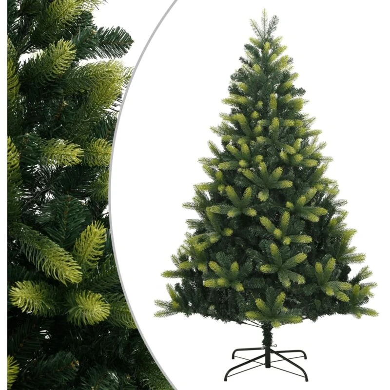 Image of VIDAXL Vidaxl - Artificial Hinged Christmas Tree with Stand 240cm 8720845442859