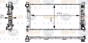Image of x1 Behr Heat Exchanger 8MK376714-334 Genuine replacement part for Car Made in CN