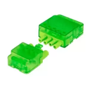 image of Greenbrook 20A 4 Pin Push-In Cord Grip Lighting Connector Green - LCGN4P