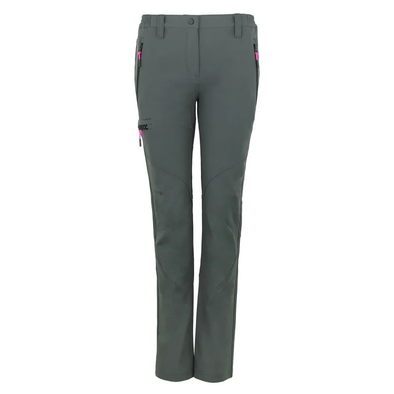 Image of Womens 3-pocket trousers with hand rest Peak Mountain Gris Female L