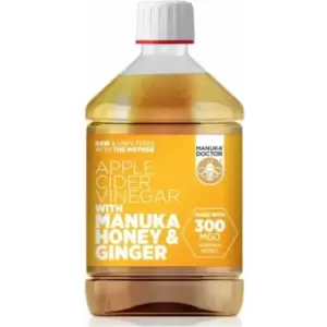 image of Apple Cider Vinegar With Manuka & Ginger - 500ml - 703049 - Manuka Doctor