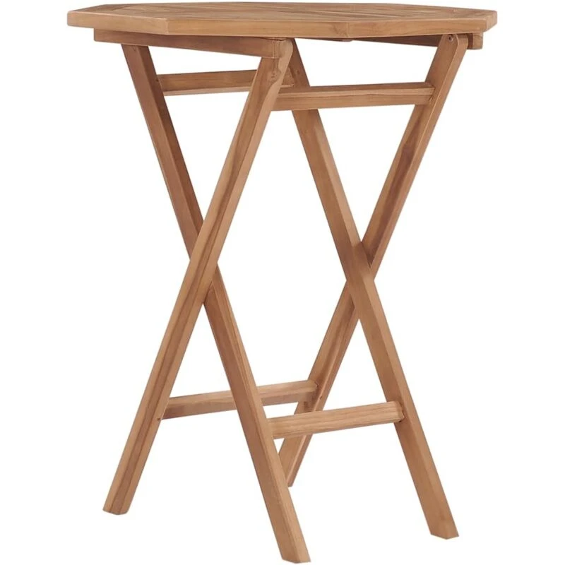 Image of VIDAXL Folding Garden Table 60x60x75cm Solid Teak Wood Vidaxl 48995