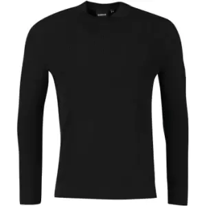 Image of Barbour International Corser Crew Knitshirt - Black