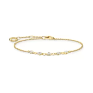 image of THOMAS SABO Charm Club Charming Gold Baguette Bracelet