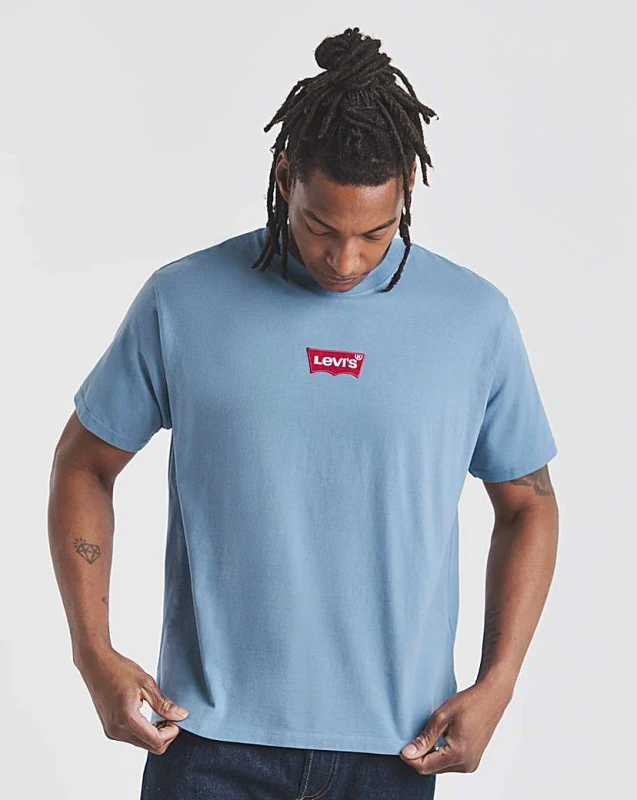 Image of Levis Levis Vintage Fit Badge T-Shirt Blue - Levis - Size: XXL Blue Male XXL LE19505