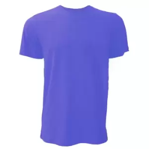 Image of Canvas Unisex Jersey Crew Neck T-Shirt / Mens Short Sleeve T-Shirt (2XL) (Heather Navy)