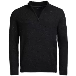 Image of Barbour Mens Tisbury 1/2 Zip Black Large