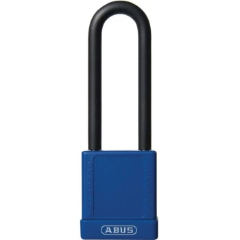 Abus - 74/40HB75 40MM Aluminium Padlock 1-KEY 75MM Long Shackle Blue