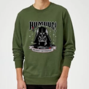 Image of Star Wars Darth Vader Merry Sithmas Green Christmas Sweatshirt - L - Green
