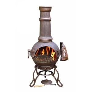 Image of Gardeco Toledo Cast Iron Chiminea - Large