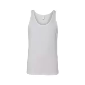 Canvas Adults Unisex Jersey Sleeveless Tank Top (XL) (White)