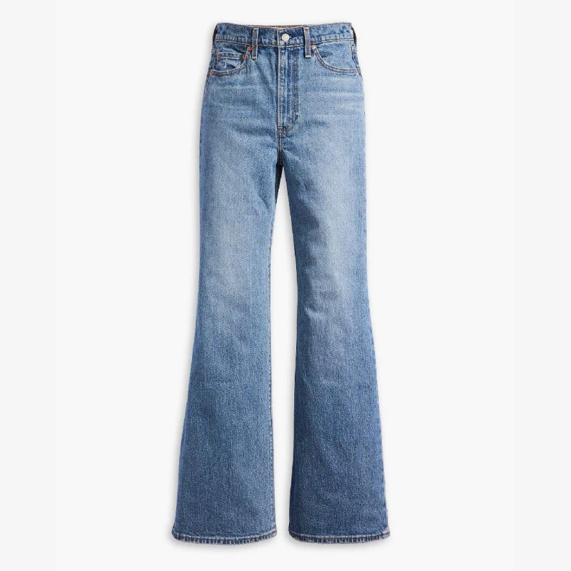 Image of Levis Womens Ribcage Bells Wide Leg Jeans Sonoma Walks female 25 L32