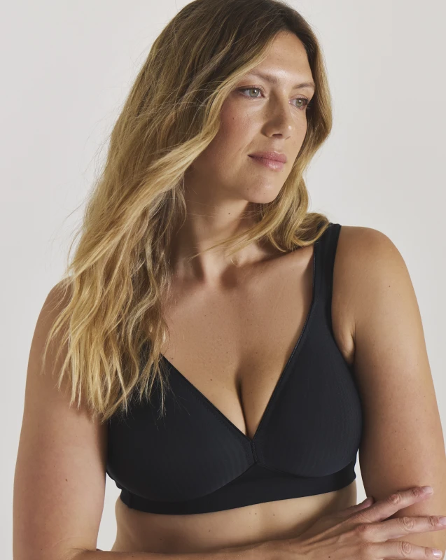 Image of Triumph Triumph Modern Cotton NonWired Bra Black - Triumph - Size: 38D Black Female 38D XI21421