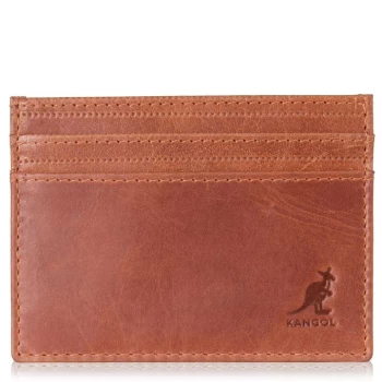 Image of Kangol Leather Card Holder - Cognac