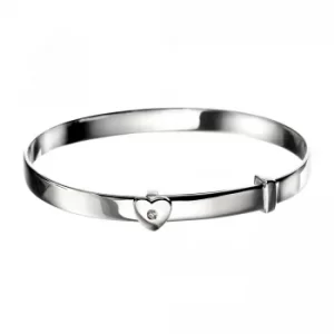 Image of D For Diamond: Heart Baby Bangle