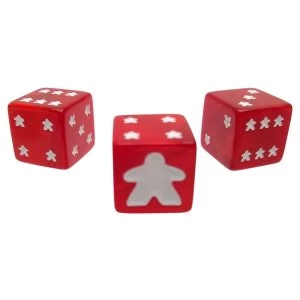 image of Meeple D6 Dice Set - Red