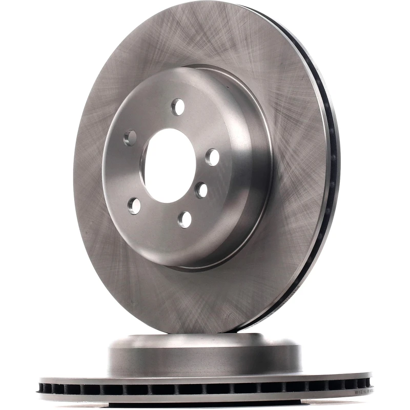 Image of RIDEX 82B0772 Brake disc Rear Axle, Vented, Cast Iron, Uncoated, Untreated, without bolts/screws Cast Iron Brake Disc (82)