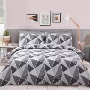 Image of Leo Grey Duvet Set - Single