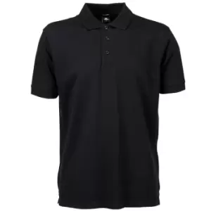 Image of Tee Jays Mens Luxury Stretch Short Sleeve Polo Shirt (2XL) (Black)