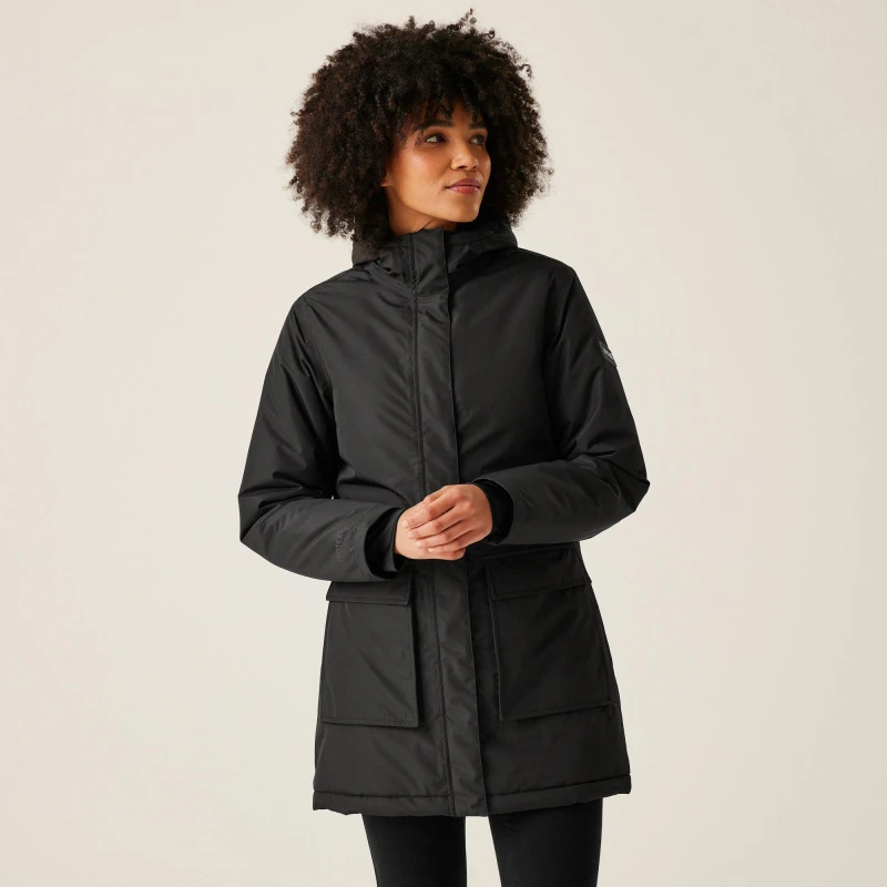 Image of Regatta Womens Voltera Waterproof Jacket Black female 8