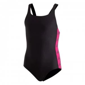 Image of adidas Girls Tapered Swimsuit - Black