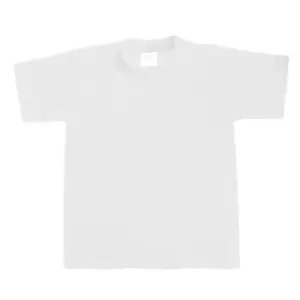 Image of B&C Kids/Childrens Exact 190 Short Sleeved T-Shirt (Pack of 2) (7-8) (White)
