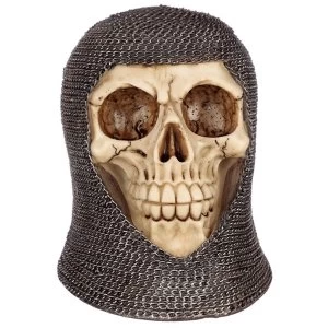 image of Gothic Chain Mail Skull Ornament