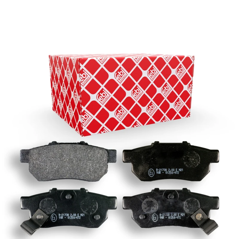 Image of FEBI BILSTEIN 16301 Brake pad set Rear Axle, with acoustic wear warning Brake Pad Set,disc brake (402)