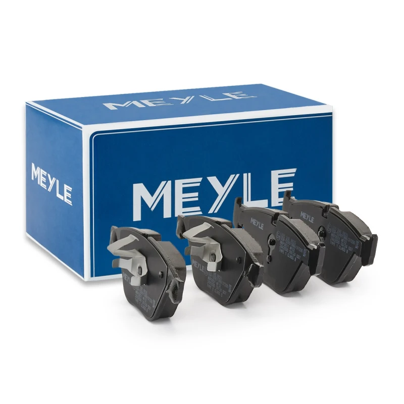 Image of MEYLE 025 246 8820 Brake pad set Front Axle, prepared for wear warning indicator, Original Quality, with anti-squeak plate Brake Pad Set,disc brake (